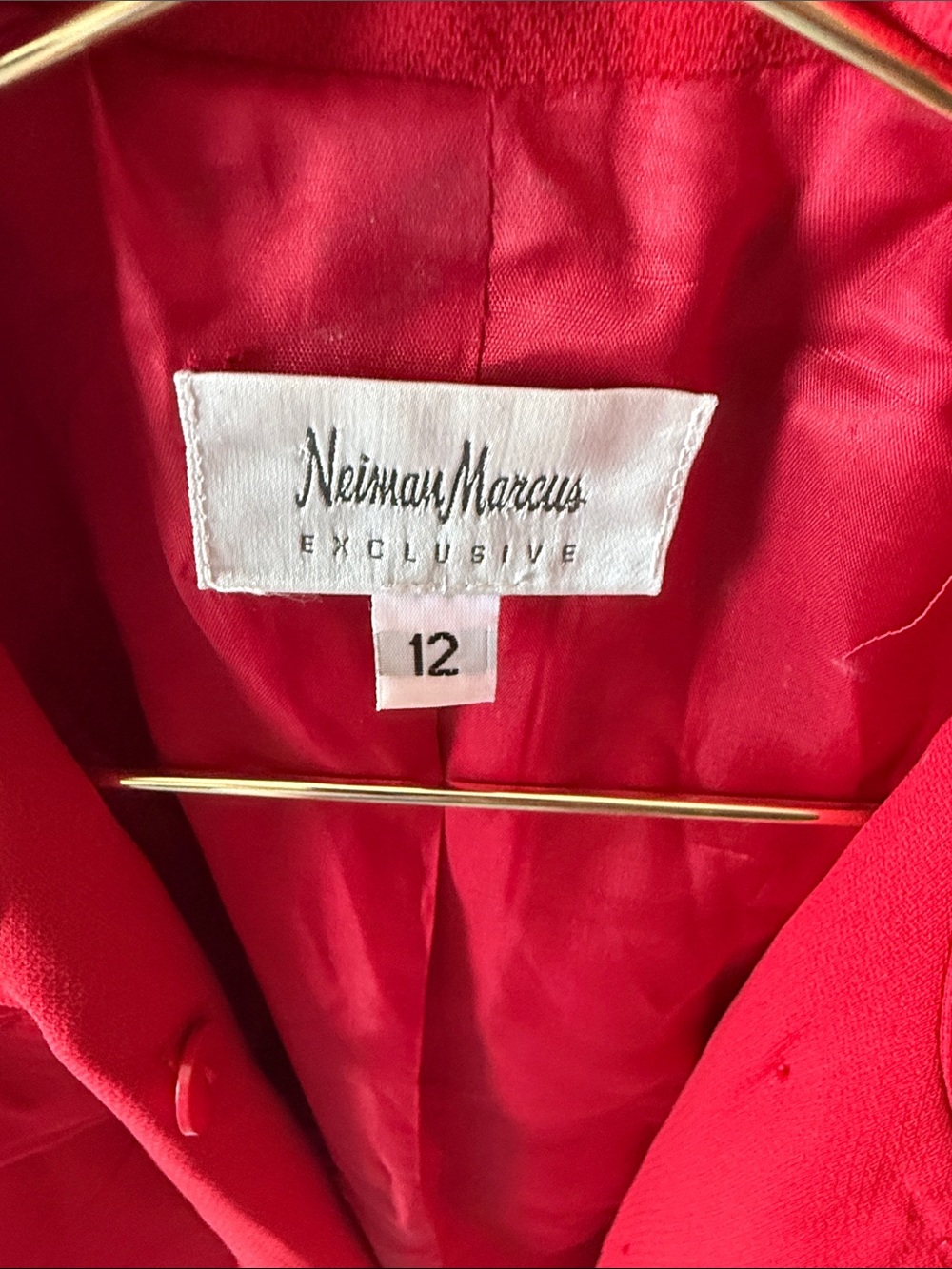 Neiman Marcus Vibrant Red Women's Blazer - Picture 2 of 9